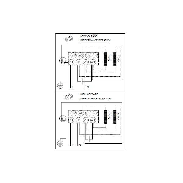 Вертикальный многоступенчатый центробежный насос Grundfos CR 1-13 A-A-A-V-HQQV артикул 96553115 – схема подключения