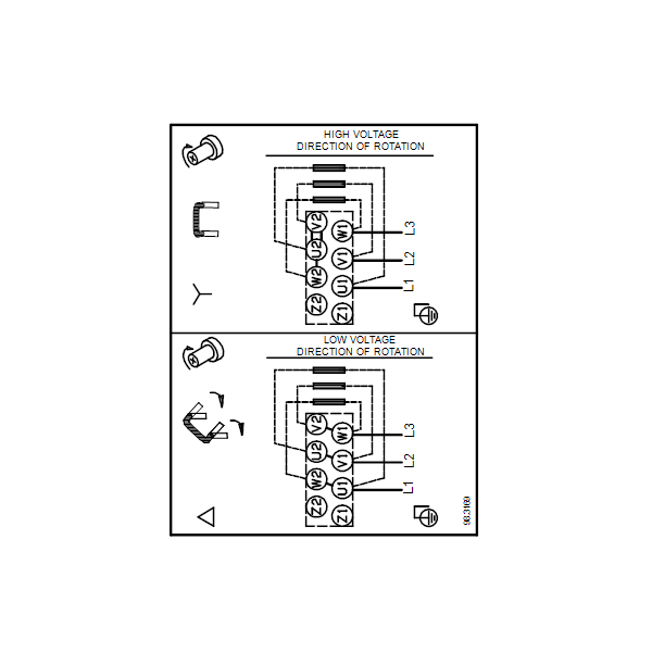 Вертикальный многоступенчатый центробежный насос Grundfos CR 1-5 A-FGJ-A-E-HQQE артикул 96516242 – схема подключения