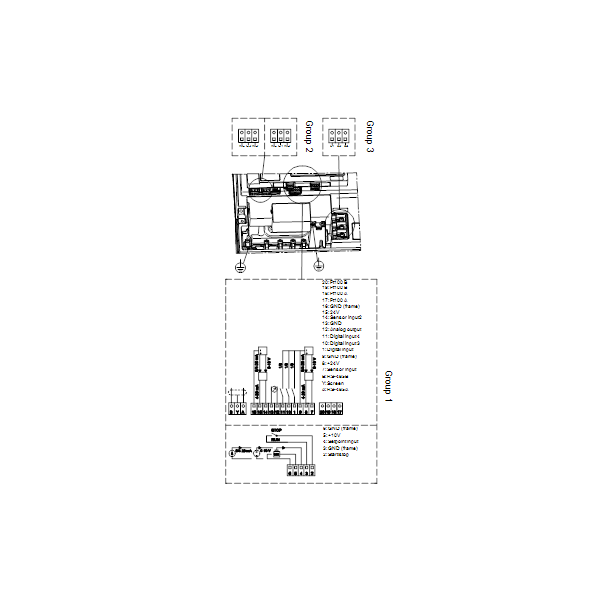 Вертикальный многоступенчатый центробежный насос Grundfos CRNE 15-10 A-P-A-E-HQQE артикул 96514546 – схема подключения