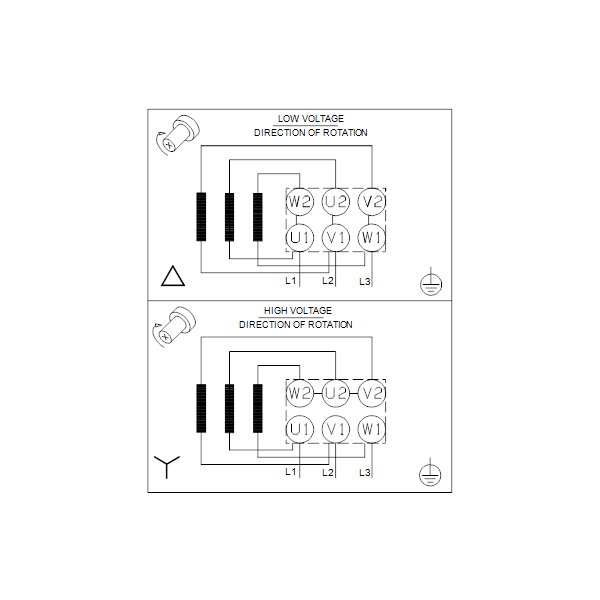 Полупогружной насос Grundfos MTH 12-20/2 A-W-A-AUUV артикул 45942522 – схема подключения