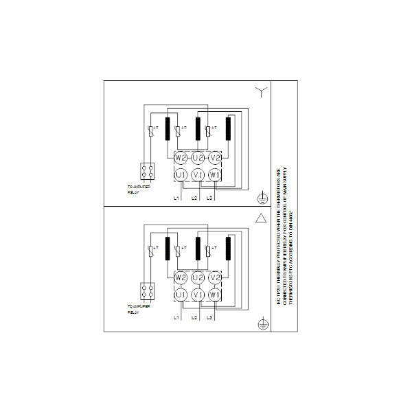 Консольный насос с односторонним всасыванием Grundfos NK 100-400/360 EUP A2-F-A-E-BAQE артикул 98838959 – схема подключения